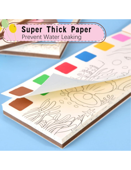 Set de Pintura Acuarela Cavnewt 4Pack para Niños Set de Pintura Acuarela Cavnewt 4Pack para Niños