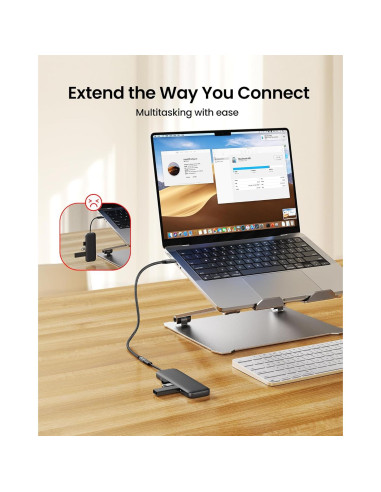Cable Extensión USB C Silkland 1.5m 20Gbps 240W 4K@60Hz