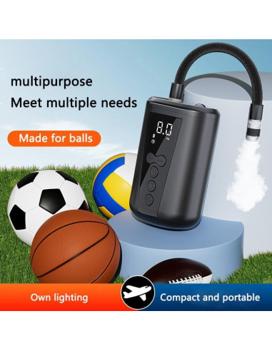 Bomba de Pelotas Inflable Eléctrica TNDCKP ST-9612 15 PSI