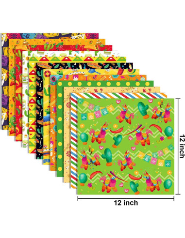 Conjunto de Papel de Manualidades 24 Hojas Cinco de Mayo 30.48cm