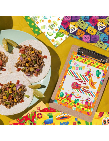 Conjunto de Papel de Manualidades 24 Hojas Cinco de Mayo 30.48cm