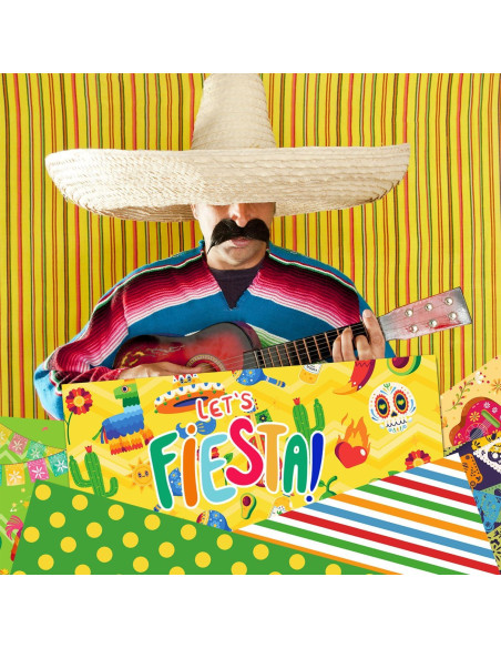 Conjunto de Papel de Manualidades 24 Hojas Cinco de Mayo 30.48cm Conjunto de Papel de Manualidades 24 Hojas Cinco de Mayo 30.48cm