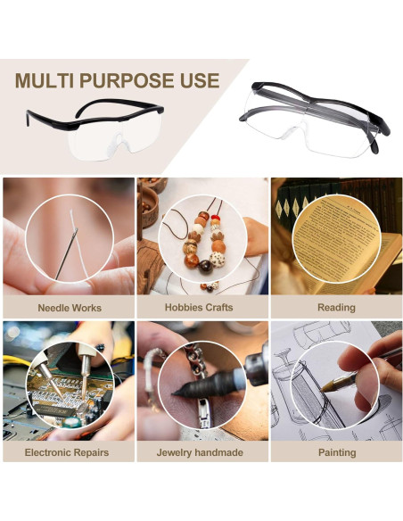 Gafas de Aumento OKH 1.6X Manos Libres para Manualidades Gafas de Aumento OKH 1.6X Manos Libres para Manualidades