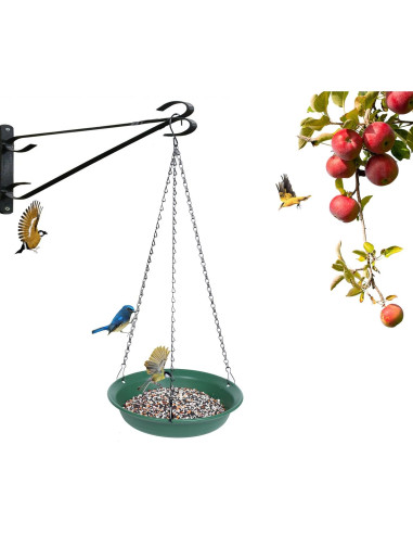 Comedero para Aves Colgante VUWEZ 20.32 cm Verde Exterior