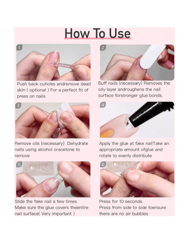 Pegamento para Uñas Postizas Curvlife 15g - Secado Rápido, Duradero