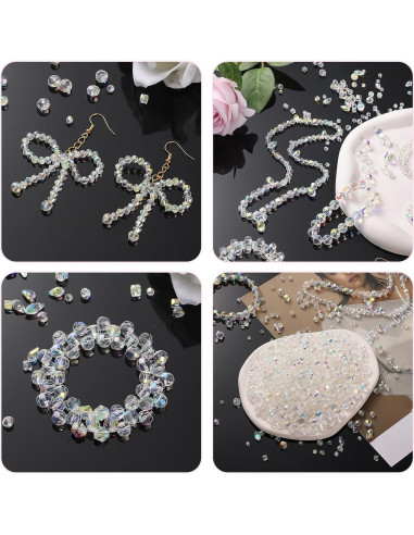 948 Cuentas de Cristal Vtssvow Aurora Boreal para Joyería DIY