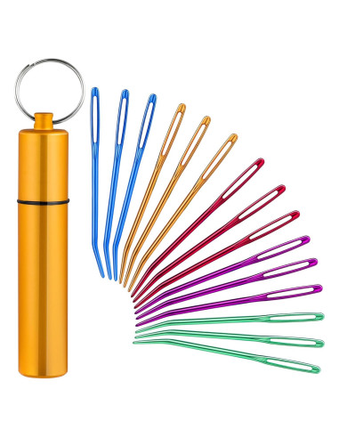 Juego de 15 Agujas de Remendar UzecPk de Aluminio 6.99 cm