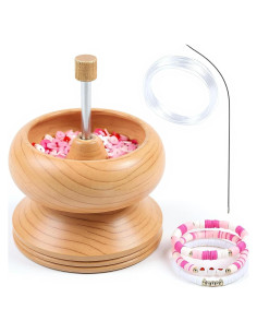 Spinner de Cuentas de Madera de Pino SHOP LC - Kit DIY Joyas