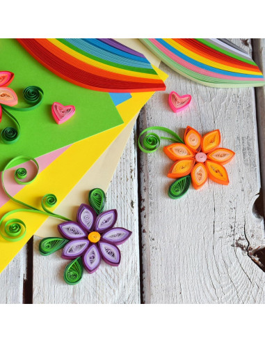 Tiras de Papel Quilling PATIKIL 520pcs 3mm x 39cm DIY Manualidades