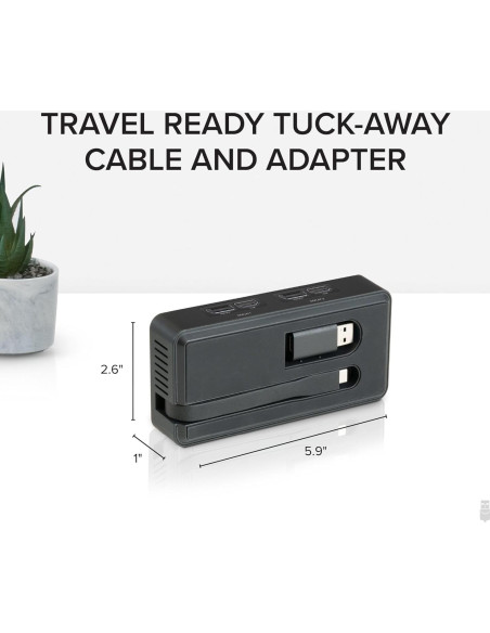 Adaptador Doble Monitor 4K Plugable USBC-6950U HDMI/DisplayPort Adaptador Doble Monitor 4K Plugable USBC-6950U HDMI/DisplayPort