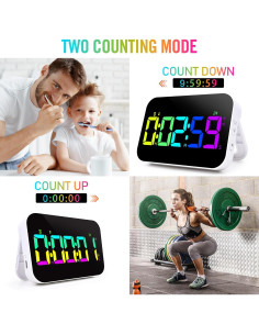 Temporizador Digital TXL Magnético Recargable LED 10 Horas 2