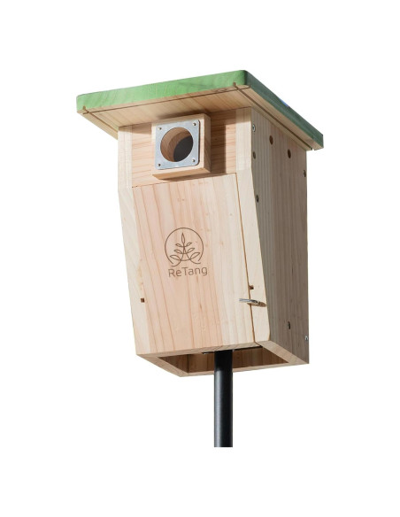 Casa para Pájaros de Cedro ReTang STC3 con Protección Antidepredadores Casa para Pájaros de Cedro ReTang STC3 con Protección Antidepredadores