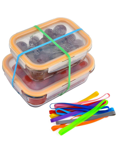 Bandas de Goma de Silicona Coopay 36 Piezas 13.97 cm Coloridas Bandas de Goma de Silicona Coopay 36 Piezas 13.97 cm Coloridas