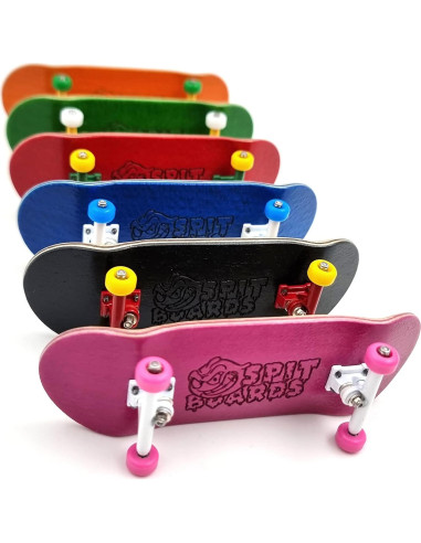 Fingerboard Completo SPITBOARDS 34 mm Pro Madera 5 Capas