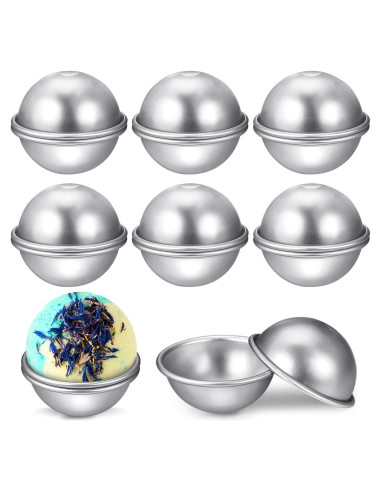 Molde de Metal para Bombas de Baño Patelai 16 Pcs 6 cm