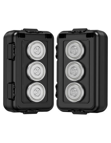 Caja de Llave Magnética TOSICAM Impermeable 2 Unidades Negro