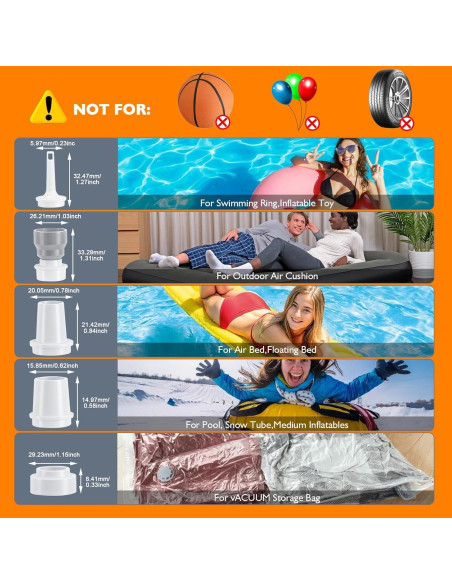 Bomba de Aire Eléctrica Portátil AGPTEK Mini 5.5kPa 1600mAh Bomba de Aire Eléctrica Portátil AGPTEK Mini 5.5kPa 1600mAh