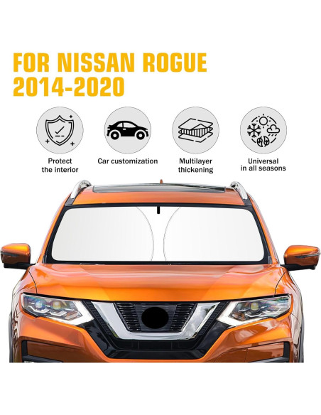 Sombrilla para Parabrisas Nissan Rogue 2014-2020 JCRNBU Sombrilla para Parabrisas Nissan Rogue 2014-2020 JCRNBU