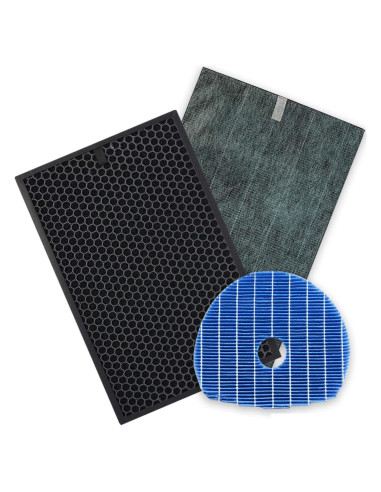 Juego de Filtros de Reemplazo PUREBURG para Purificador Sharp KC-850U