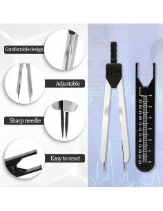 Calibrador EKG MOZEAT LENS 2 Piezas Negro 11.5 cm 2