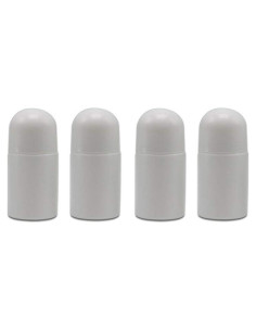 Set de 4 Botellas de Rodillo Desodorante ConStore 30ml Blanco