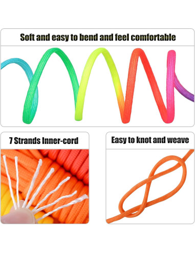 Kit de Pulseras de Paracord MONOBIN - 36 Colores y Accesorios