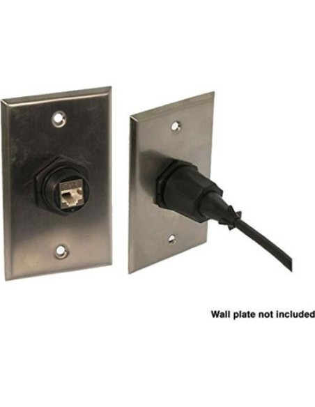 Conector hembra RJ45 CAT6 blindado InstallerParts - Negro Conector hembra RJ45 CAT6 blindado InstallerParts - Negro