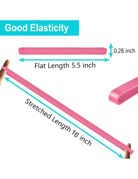 Bandas de Goma de Silicona Coopay 60 Piezas 13.97 cm Coloridas Bandas de Goma de Silicona Coopay 60 Piezas 13.97 cm Coloridas
