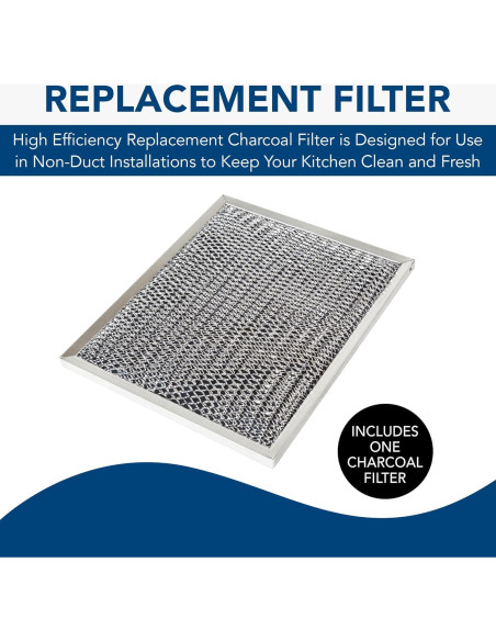 Filtro de Carbón de Reemplazo Broan-NuTone S97007696 22.2x26.7cm Filtro de Carbón de Reemplazo Broan-NuTone S97007696 22.2x26.7cm