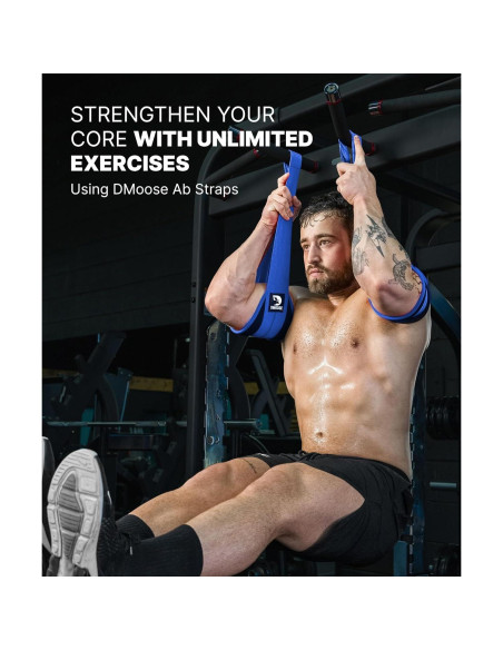 Cintas Abdominales Colgantes DMoose - Soporte 150 kg Cintas Abdominales Colgantes DMoose - Soporte 150 kg