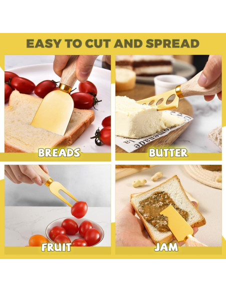 Set de Utensilios de Charcutería Dorados 70 Piezas Mlurcu Set de Utensilios de Charcutería Dorados 70 Piezas Mlurcu