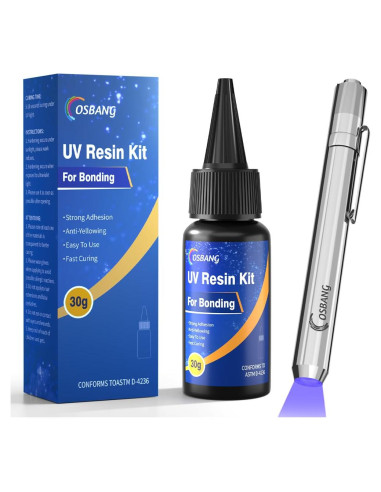 Kit de Resina UV OSBANG 30g con Luz para Reparación y Unión