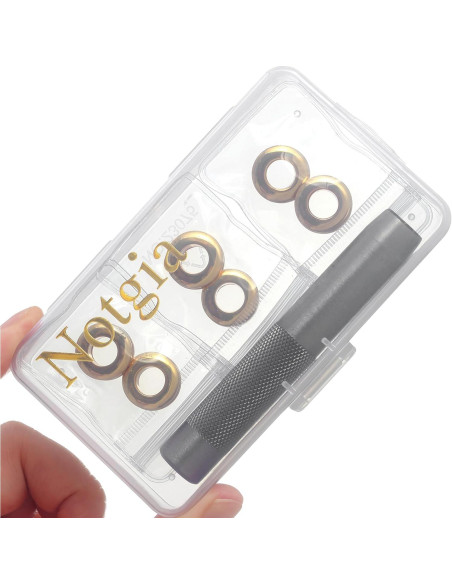 Kit de Ojetes de Latón Notgia 6 Sets 8mm con Perforadora 12mm Kit de Ojetes de Latón Notgia 6 Sets 8mm con Perforadora 12mm