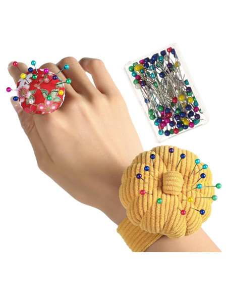Cojín de Alfileres para Muñeca HEYNERIC + 100 Alfileres Cojín de Alfileres para Muñeca HEYNERIC + 100 Alfileres