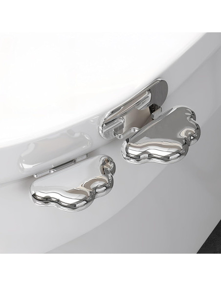 Soporte para Tapa de Inodoro Autoadhesivo Werdecade Plata Soporte para Tapa de Inodoro Autoadhesivo Werdecade Plata