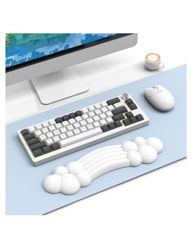 Reposamuñecas Ergonómico Nube ATTACK SHARK Blanco 38.6x11.2 cm