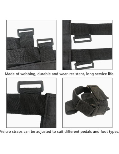 Correas de Pedal para Bicicleta MESINURS - 49.8 cm x 29 cm, 2 PCS