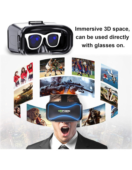 Gafas de Realidad Virtual 3D Aribest para Smartphones 4.5-6.7" Gafas de Realidad Virtual 3D Aribest para Smartphones 4.5-6.7"