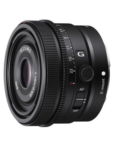 Lente Sony FE 40mm F2.5 G Ultra-Compacto para Cámaras