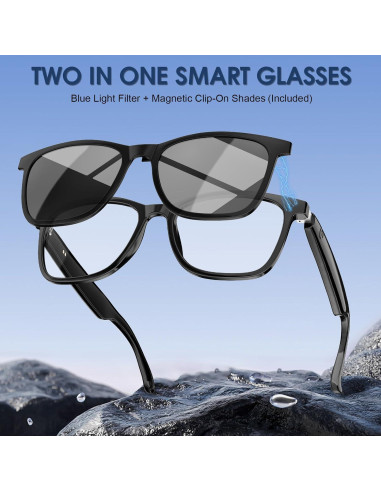 Gafas Inteligentes BUDAOLIU GS05 con Altavoz Bluetooth y Lentes UV