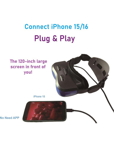 Gafas de Video Inmersivas Bigeyes H5 Pro USB-C con Altavoces