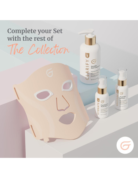 Máscara LED Groomie GlowUp - Terapia Facial 6 Modos Antienvejecimiento Máscara LED Groomie GlowUp - Terapia Facial 6 Modos Antienvejecimiento