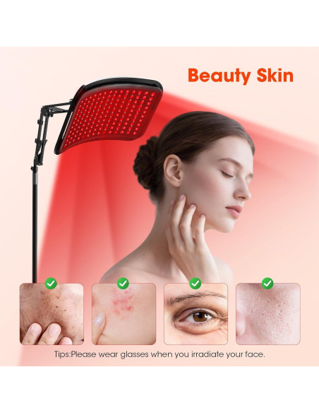 Lámpara de Terapia de Luz Roja MQHOOB 3 en 1 660nm 850nm Lámpara de Terapia de Luz Roja MQHOOB 3 en 1 660nm 850nm