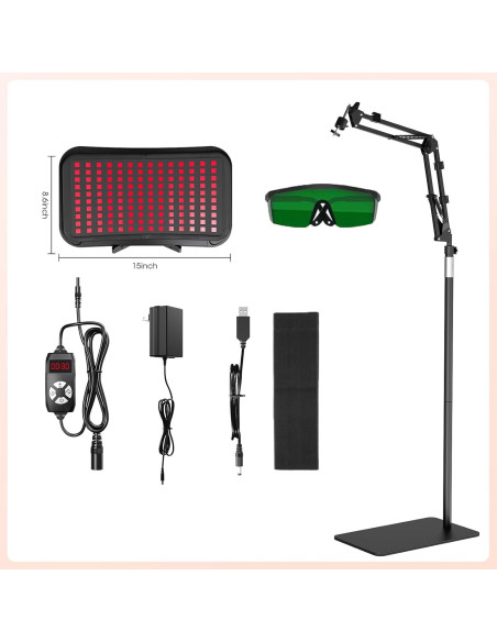 Lámpara de Terapia de Luz Roja MQHOOB 3 en 1 660nm 850nm Lámpara de Terapia de Luz Roja MQHOOB 3 en 1 660nm 850nm