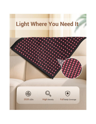 Saco de Dormir Terapia de Luz Roja WEETALL 270W 180x80cm