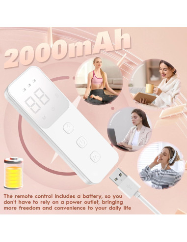 Máscara de Luz Roja LED Soeumoir con Control Remoto y 7 Modos