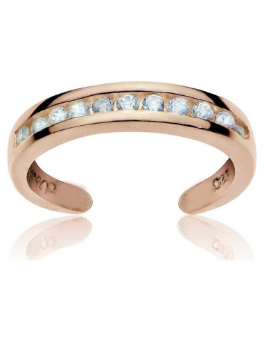 Anillo ajustable para dedos de los pies B. BRILLIANT en plata esterlina con CZ