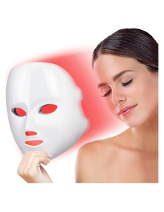 Máscara de Luz LED ZENG Terapia Facial 7 Colores 25.9x21.6cm