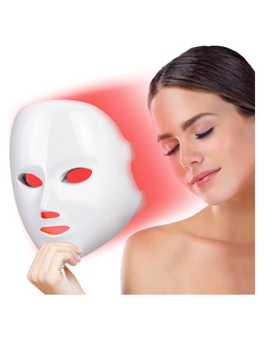 Máscara de Luz LED ZENG Terapia Facial 7 Colores 25.9x21.6cm