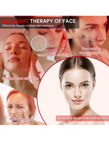 Máscara de Luz LED ZENG Terapia Facial 7 Colores 25.9x21.6cm